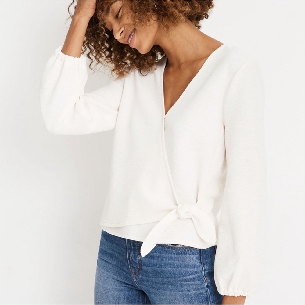Madewell wrap top - Picture 2 of 2